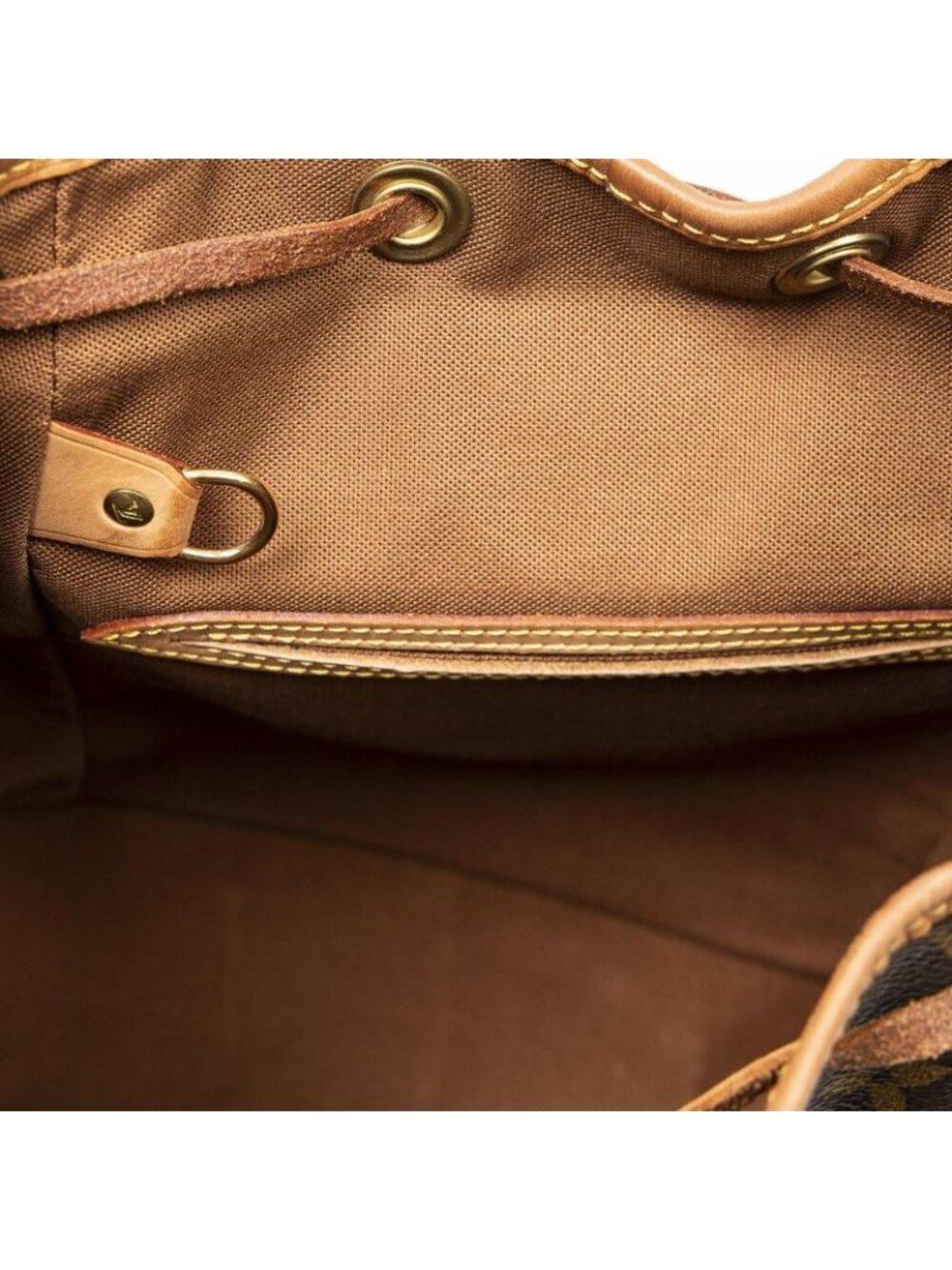 Louis Vuitton Montsouris Brown Monogram Canvas Shoulder Bag - Picture 9 of 10